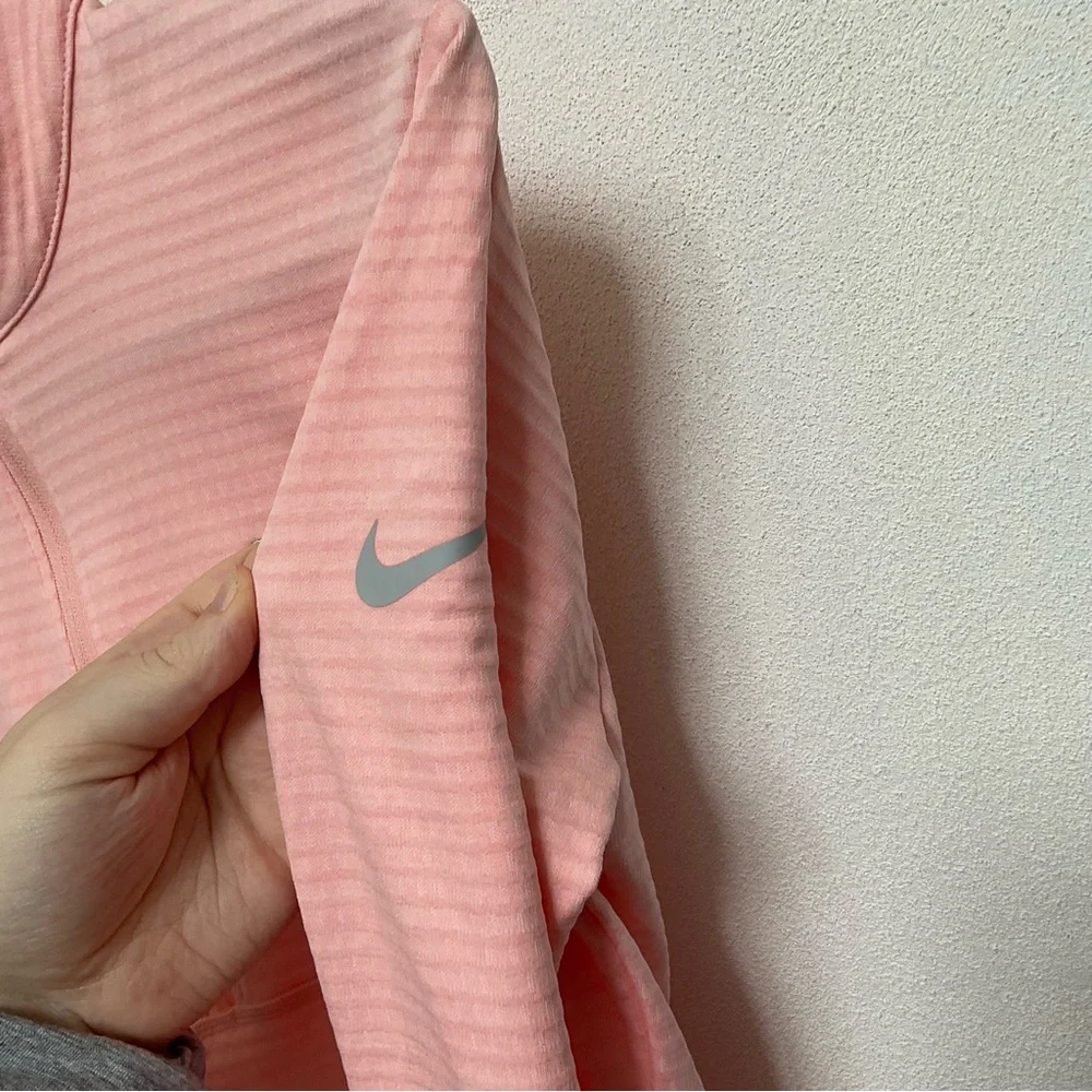 Nike Golf Peach Pink Dri-Fit Half Zip Athletic Jacket Size Small TPC Scottsdale